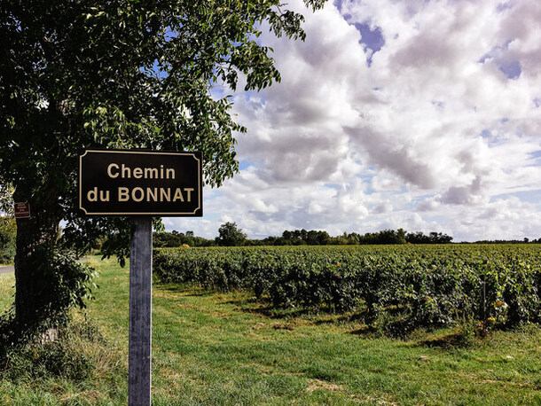 Château Le Bonnat panneau chemin